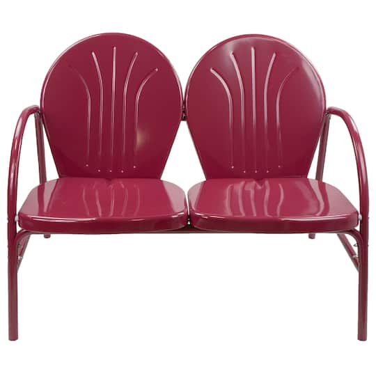 42" Mulberry Retro Tulip Outdoor Loveseat